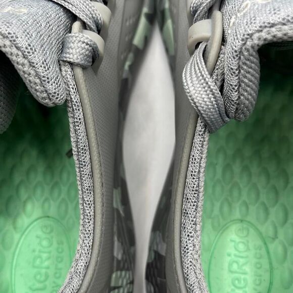 Crocs 206494 LiteRide Camo Pacer Sneaker Shoe Gray Blue Comfort Women's Size 8 - Picture 5 of 6